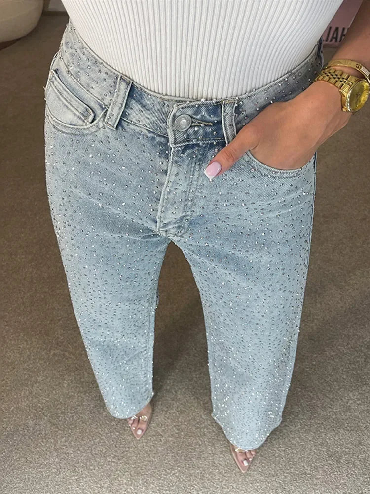 Pia | Rhinestone Jeans
