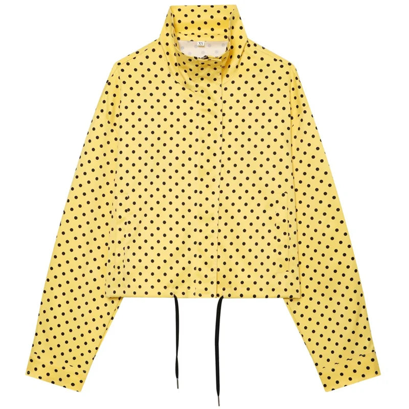 Nole | Polka Dot Bomber Jacket