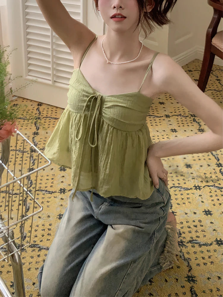 Suki | Babydoll Ruffle Short Top