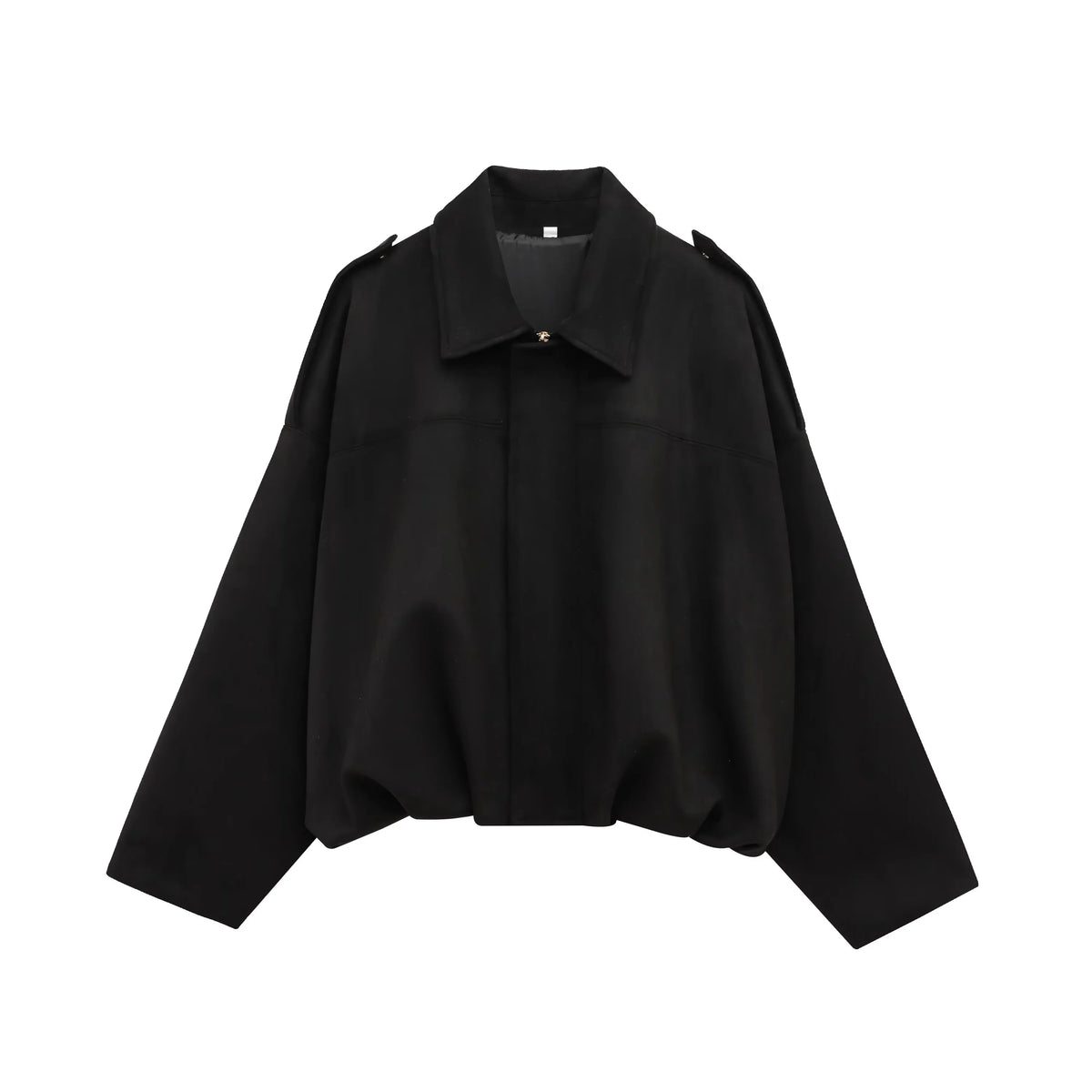 Brandy | Oversized Suede-Texture Jacket