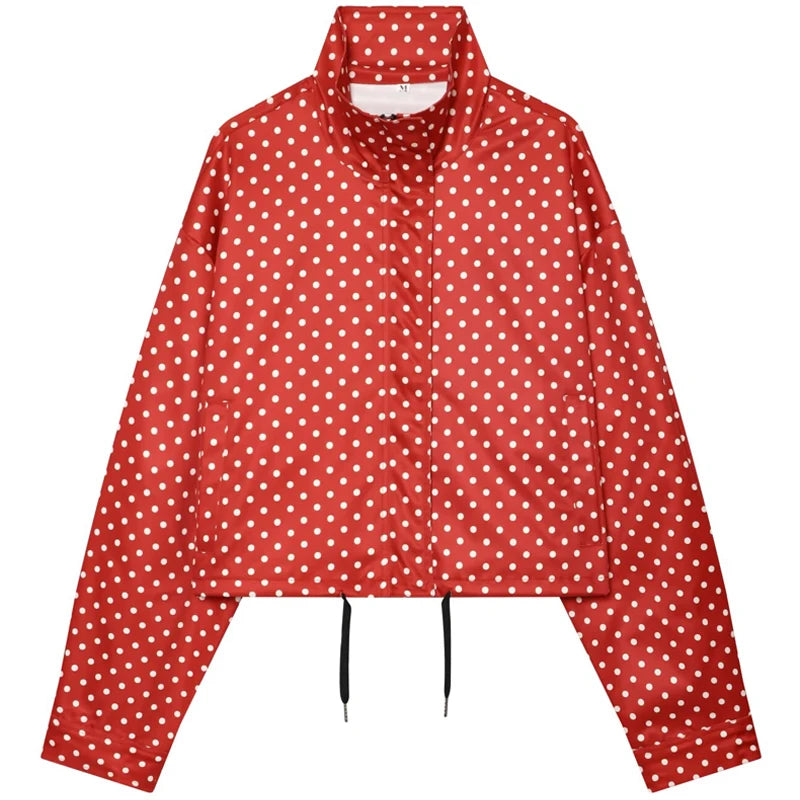 Nole | Polka Dot Bomber Jacket