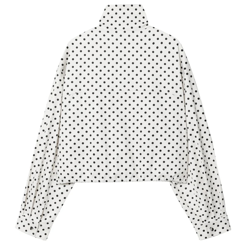 Nole | Polka Dot Bomber Jacket