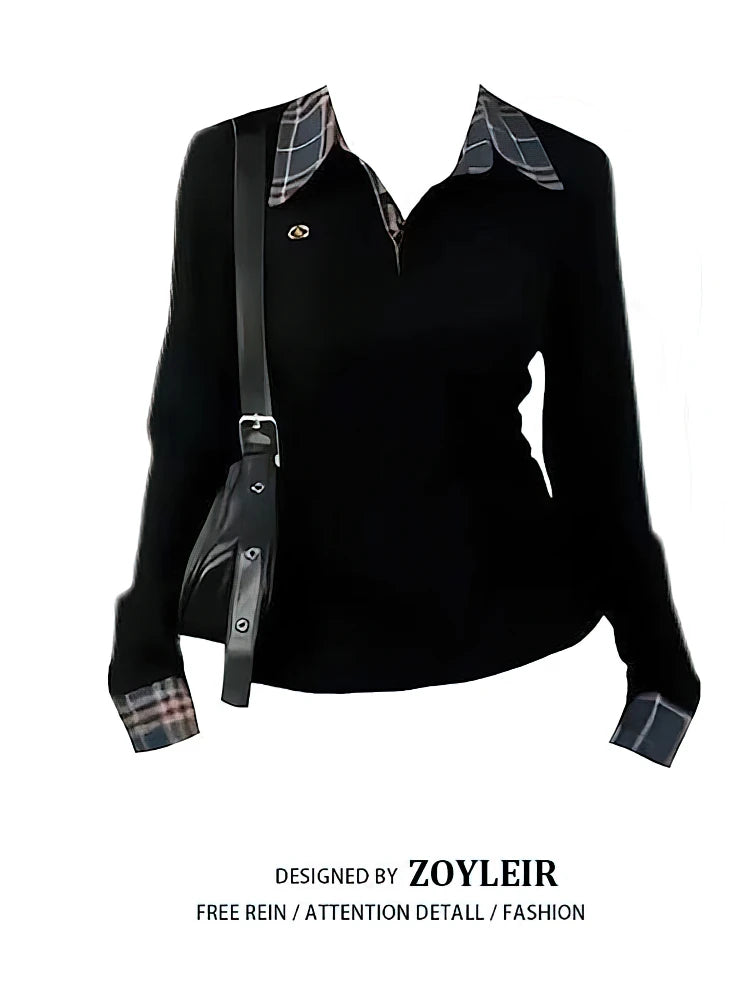Preppy |   Plaid Long Sleeve
