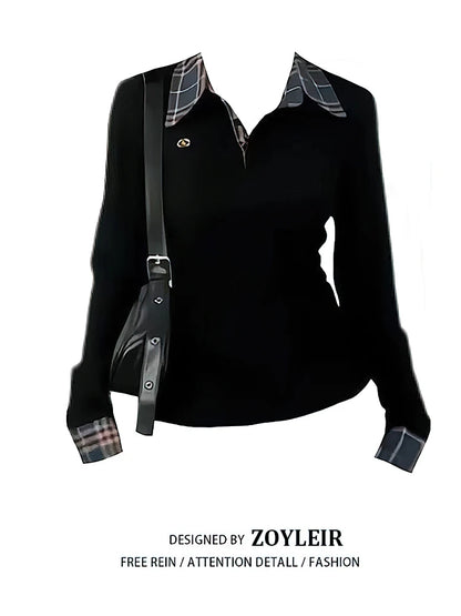 Preppy |   Plaid Long Sleeve