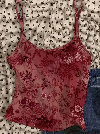 Faye | Floral Pattern Short Top