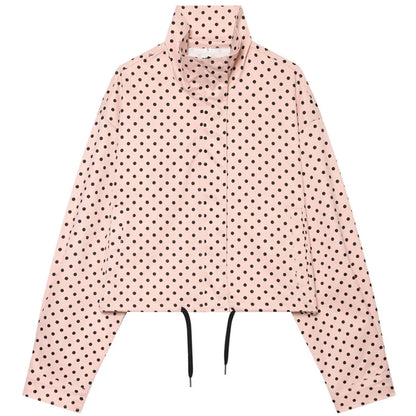 Nole | Polka Dot Bomber Jacket