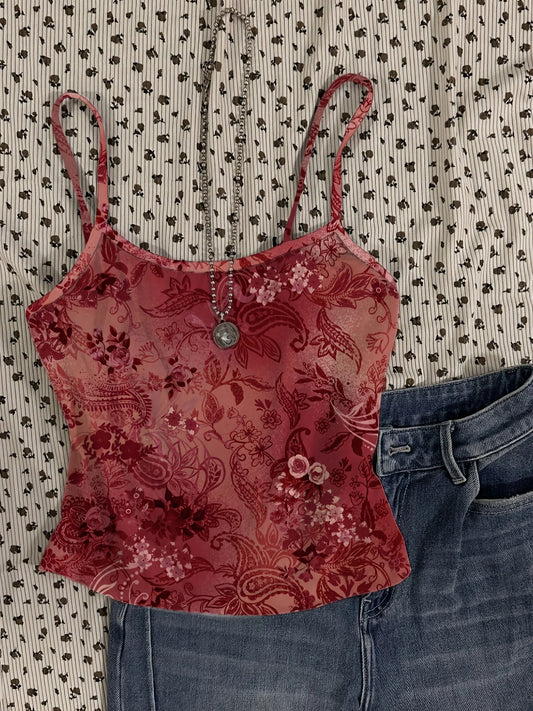 Faye | Floral Pattern Short Top